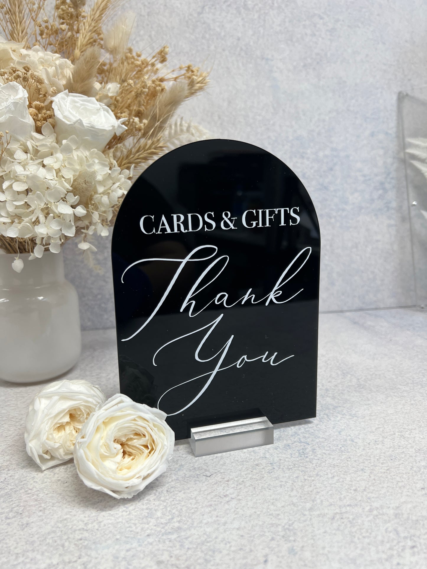 Cards & Gifts Arch Table Sign