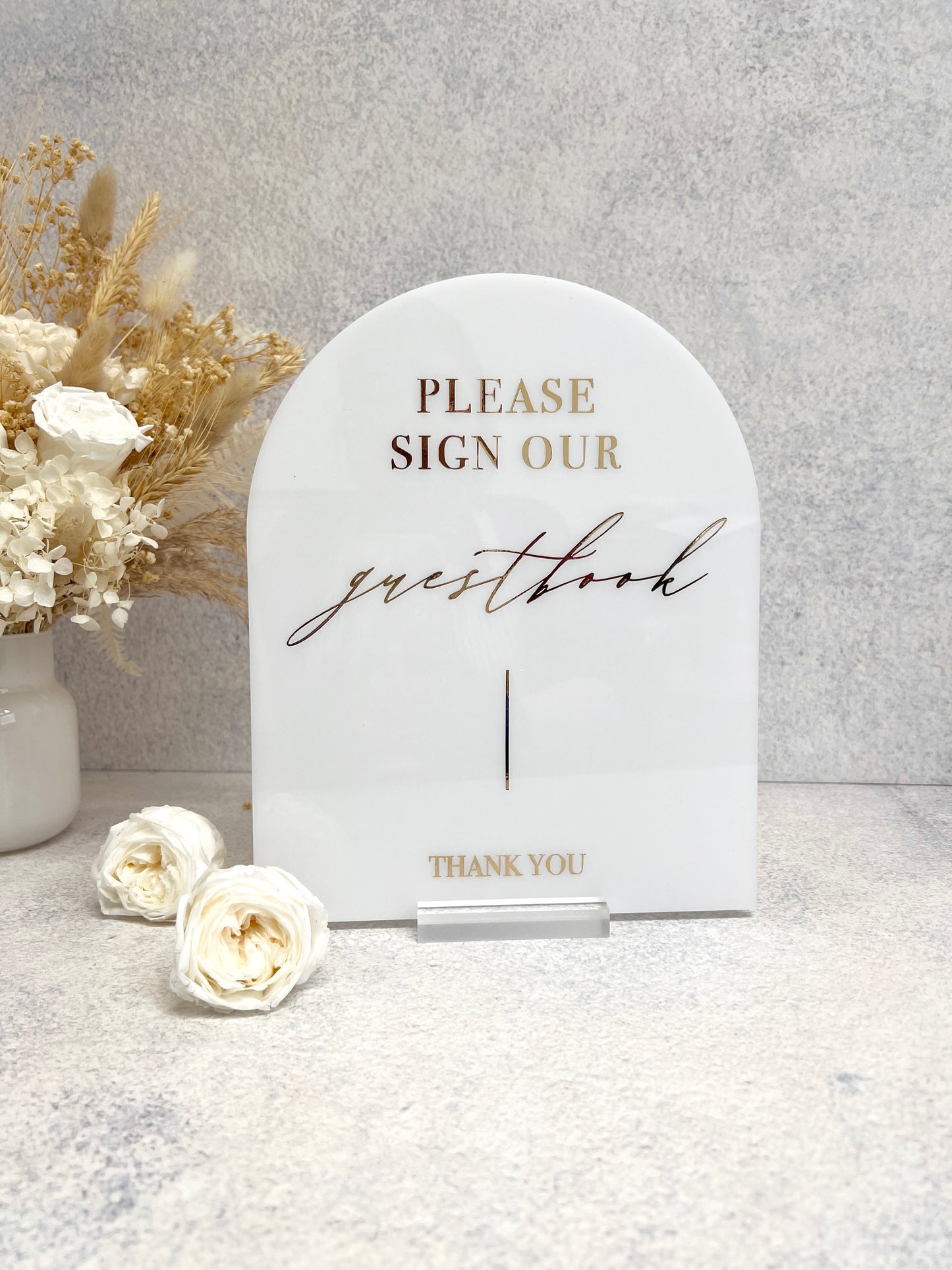 Guestbook Arch Sign - Please Sign Our Guestbook
