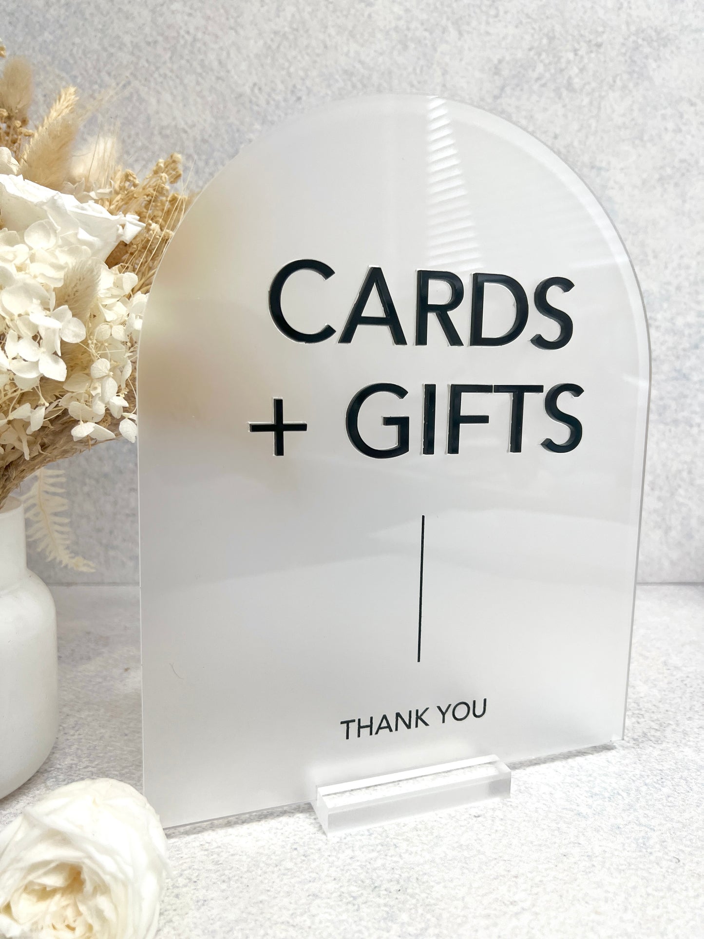 3D Arch Cards & Gifts Table Sign
