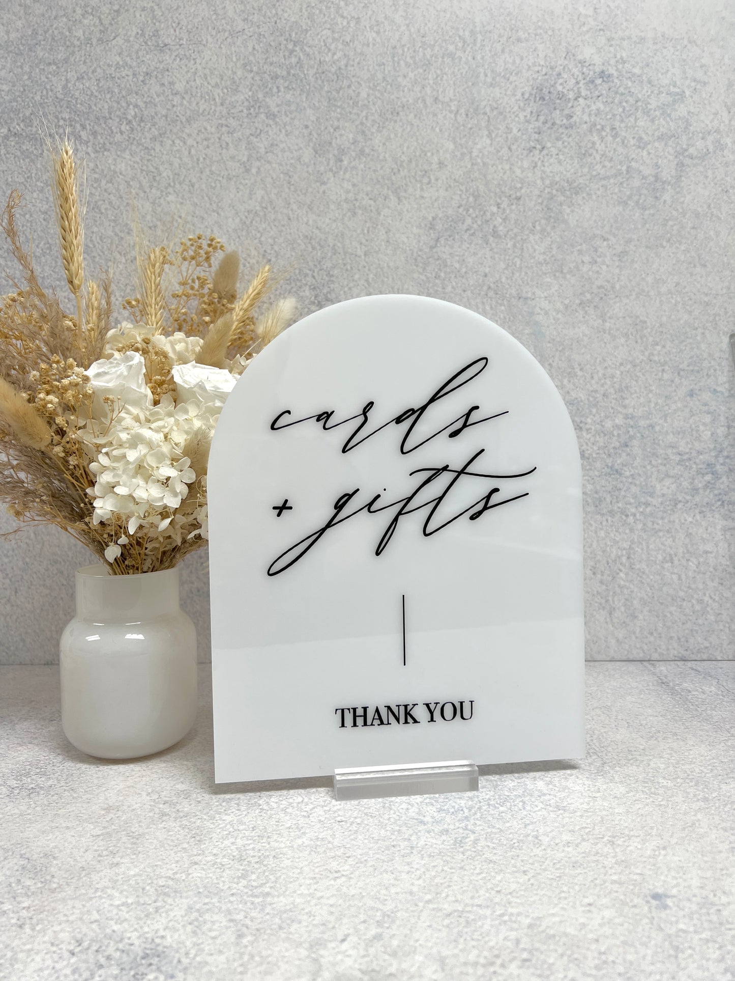Cards & Gifts Arch Table Sign