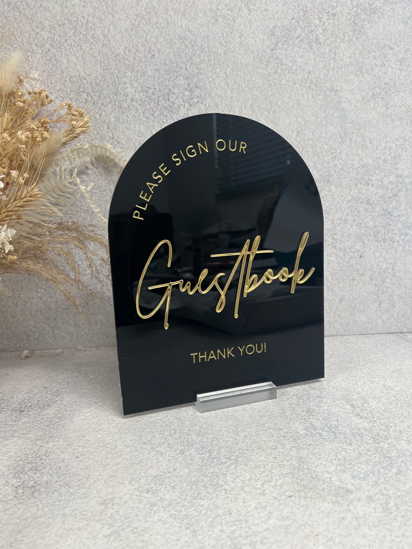 3D Guestbook Arch Sign
