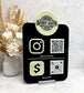 Social Media Sign - QR code with Your Logo (1-2 QR Code)