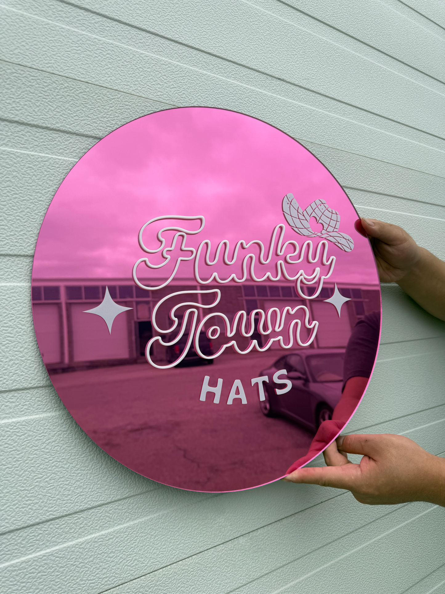 Circle Custom Logo Sign - 3D Acrylic Writing