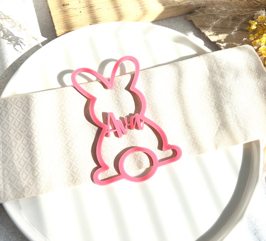Acrylic Easter Bunny Basket Tag/Name place