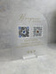 Share the Love: Honeymoon Fund Acrylic Sign with QR codes