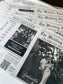 Custom Newsprint Sign – The Perfect Vintage Touch for Any Event! (pack of 10 pcs)