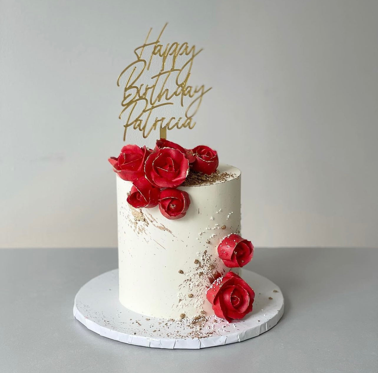 Happy Birthday Cake Topper - Custom Name