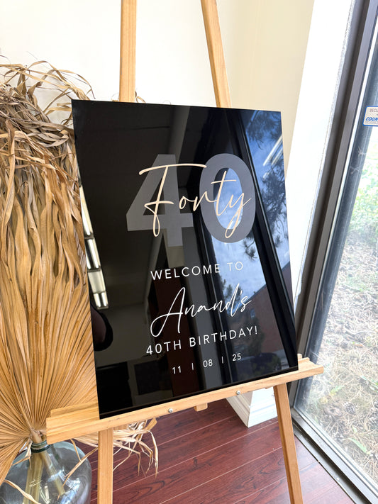 Birthday/Anniversary Welcome Acrylic Sign