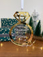 Custom Newlywed Acrylic Christmas Ornament with 3D Ring