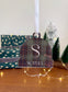 Festive Plaid Print Custom Acrylic Ornament – Personalized Holiday Keepsake