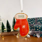 Festive Mitten Custom Acrylic Ornament – Personalized Holiday Keepsake