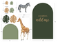 Safari-Themed Foam Print Backdrop | Custom Jungle Animal Event Display
