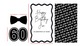 Black & White Monogram Birthday Backdrop with Number Cutout | Custom Foam Backdrop