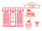 Sweet Café Patisserie Birthday Backdrop | Custom Bakery Party Decor | Personalized Foam Backdrop & Cutouts