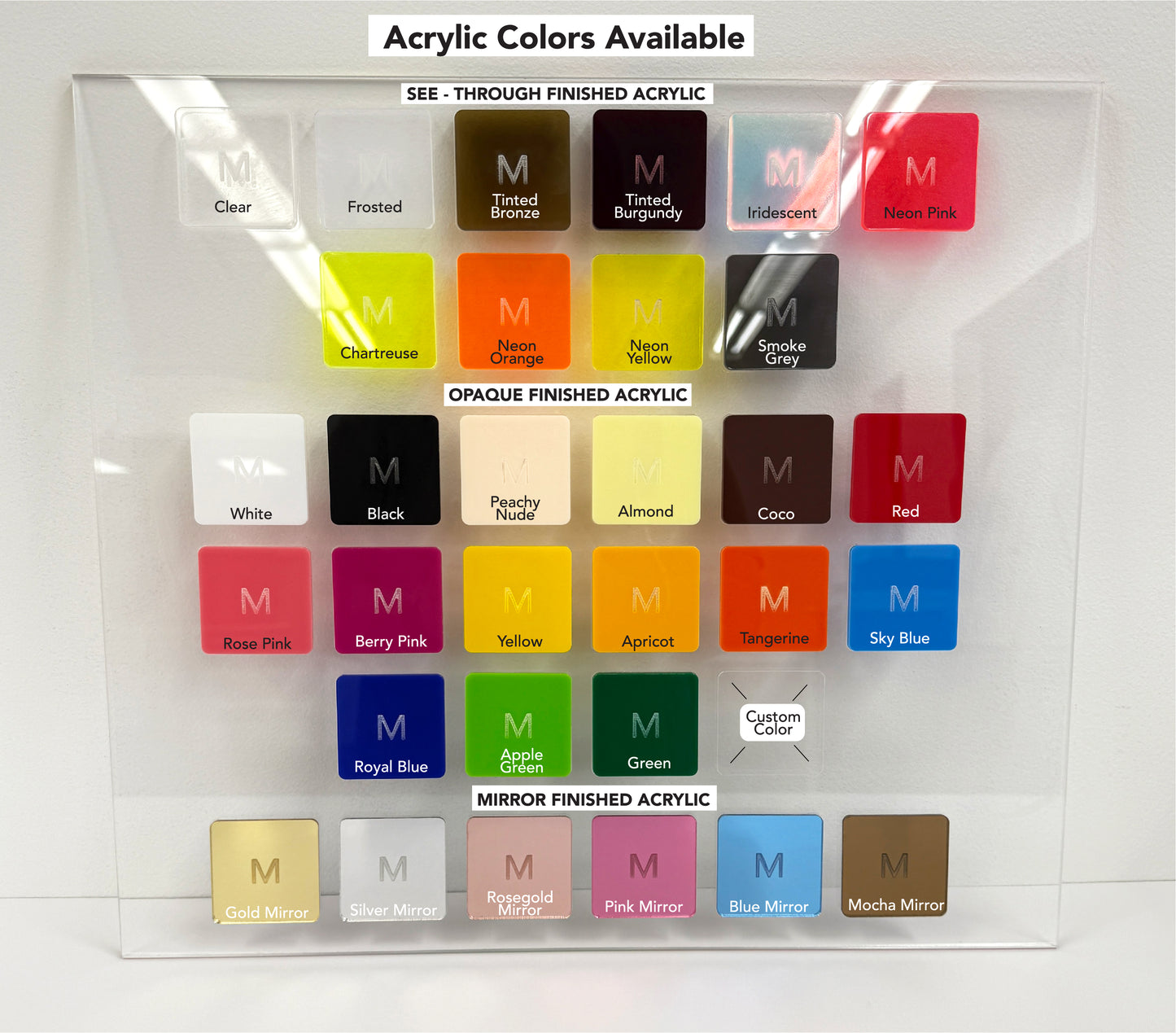Hexagon Acrylic Name Place