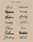 Custom Writing Sign - 3 separate words
