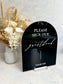 Guestbook - Acrylic Arch Sign