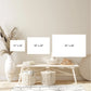 Acrylic Welcome Sign - Vertical Minimal