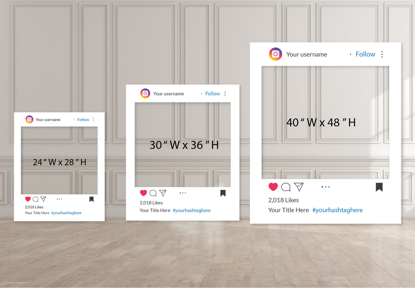 Foam Social Media Photo Cutout Prop