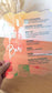 Wavy Edged Acrylic Bar Menu with 3D Acrylic Title "The Bar"