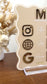 Social Media QR Wavy Acrylic Sign