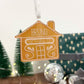 Ginger Bread House Custom Acrylic Ornament – Personalized Holiday Keepsake