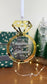 Custom Newlywed Acrylic Christmas Ornament with 3D Ring