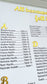 Large Foam Seating Chart with 3D Acrylic Titles