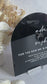 Advice + Wishes Wedding Arch Acrylic Sign