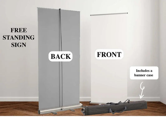Pull-Up Retractable Banner | Easy Setup, Portable Display for Events & Businesses