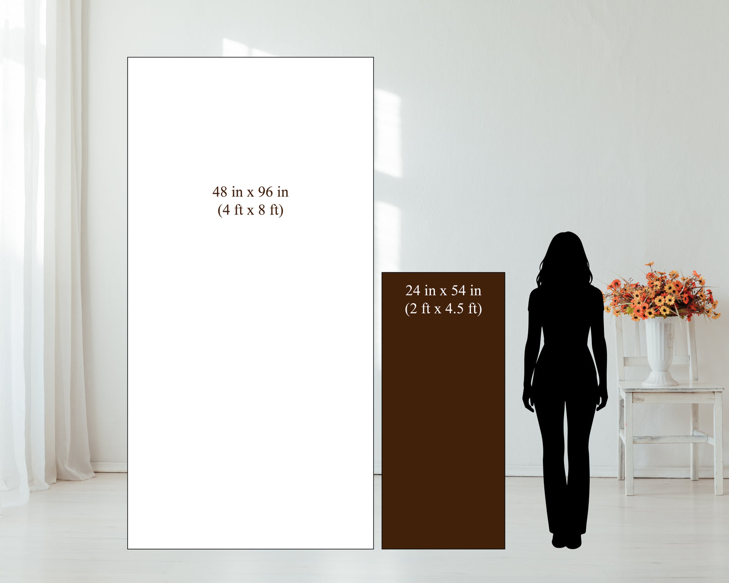 Large Double Panel Foam Seating Chart with 3D Acrylic Titles