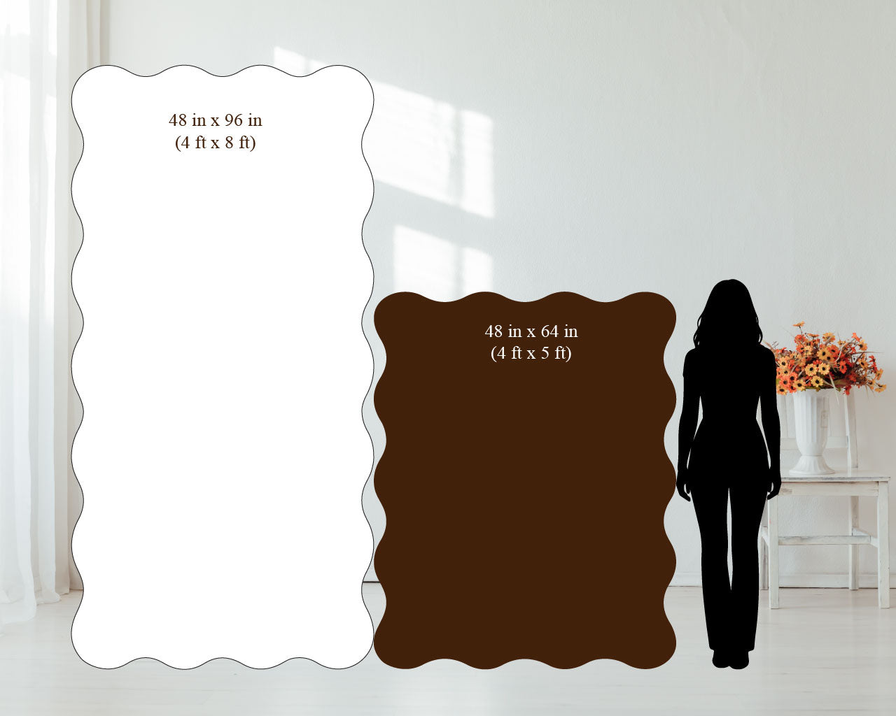 Large Wavy Foam Seating Chart with Foam Welcome Sign