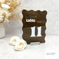 Wave Edge Table Number - Retro Font