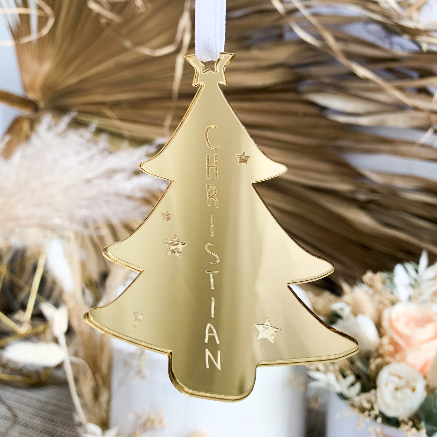 Festive Tree Ornament - Custom Name