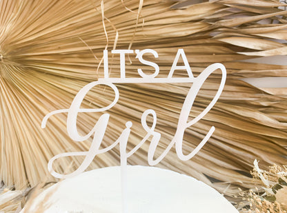 It's A Girl - Cake Topper 