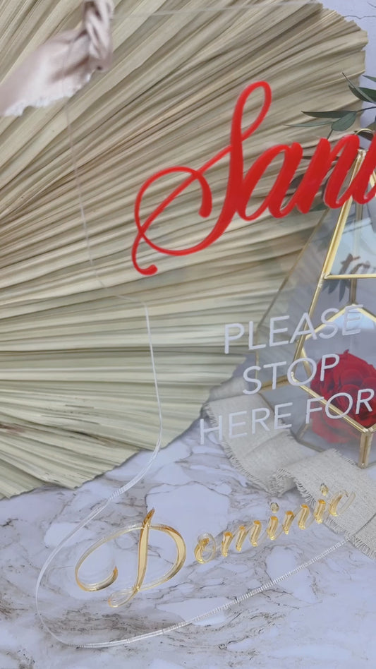 Santa Please Stop here for - Custom Name | Christmas Decor 3