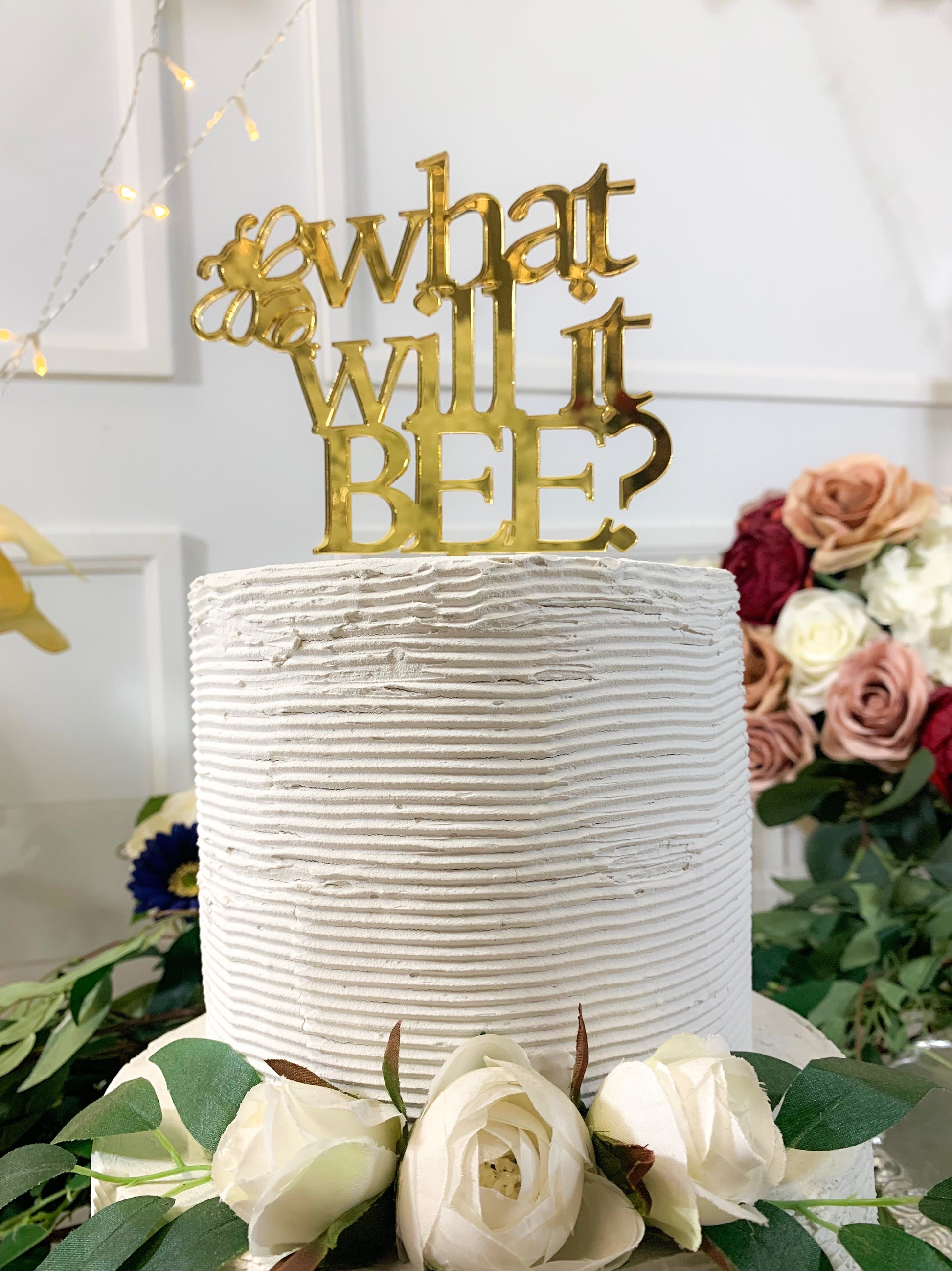 What will it BEE? Gender Reveal Cake Topper 2