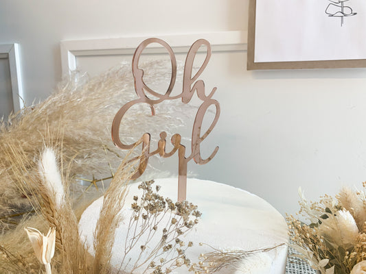 Oh Girl - Cake Topper 