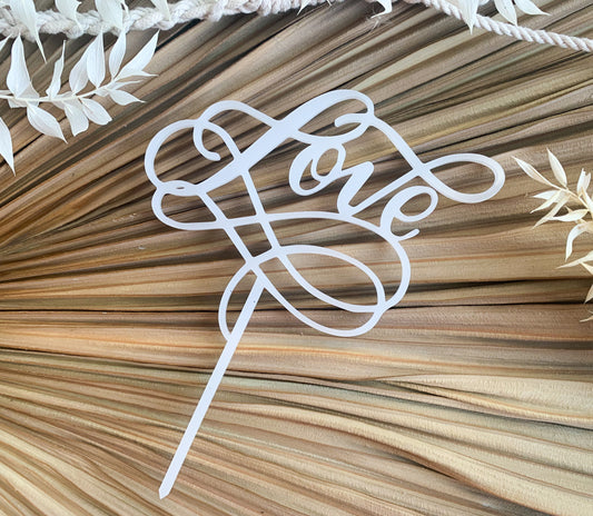 Love Cake Topper