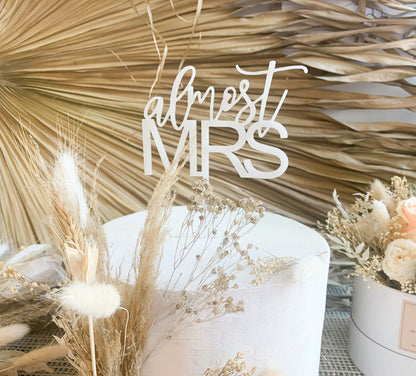 Almost Mrs Cake Topper two