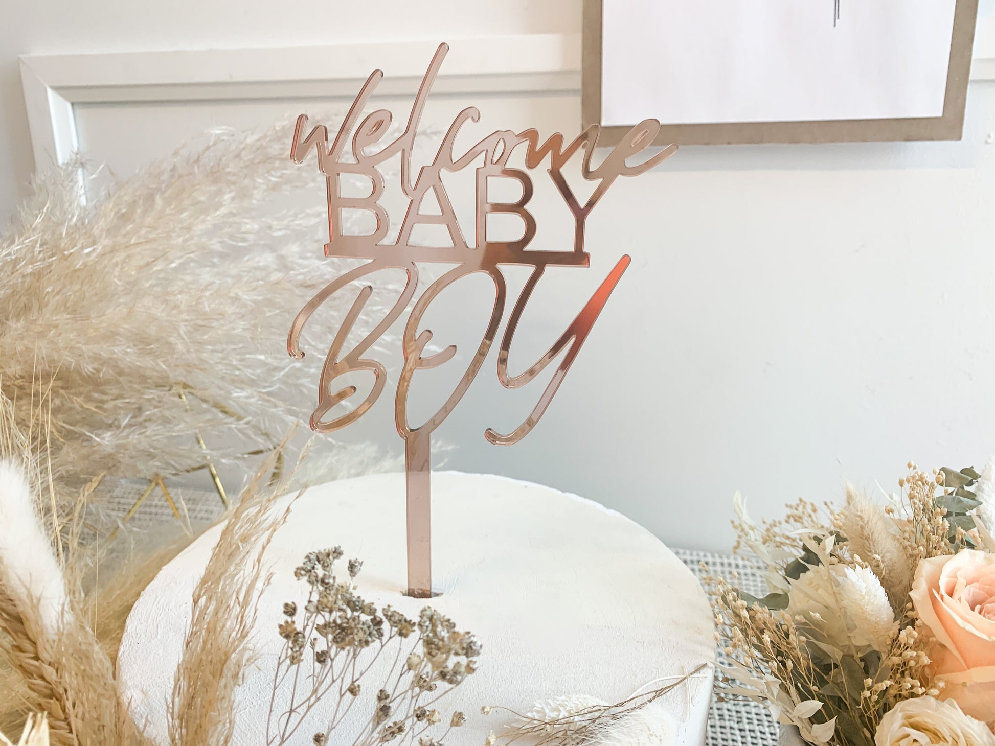 Welcome Baby Boy - Cake Topper 2