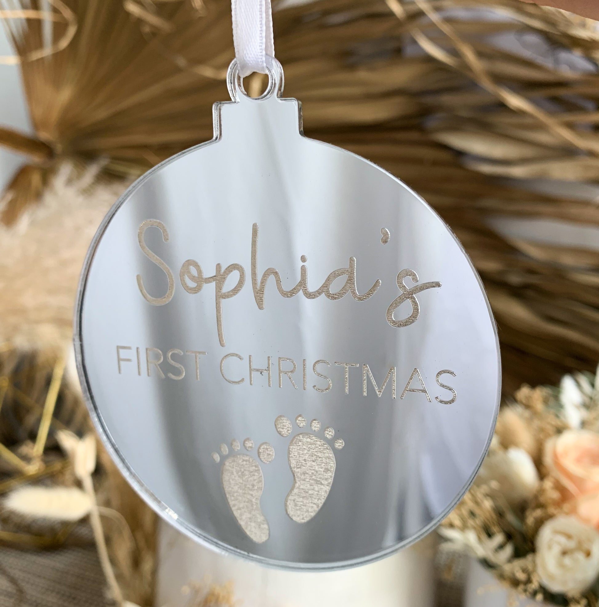 First Christmas Ornament - Custom Name