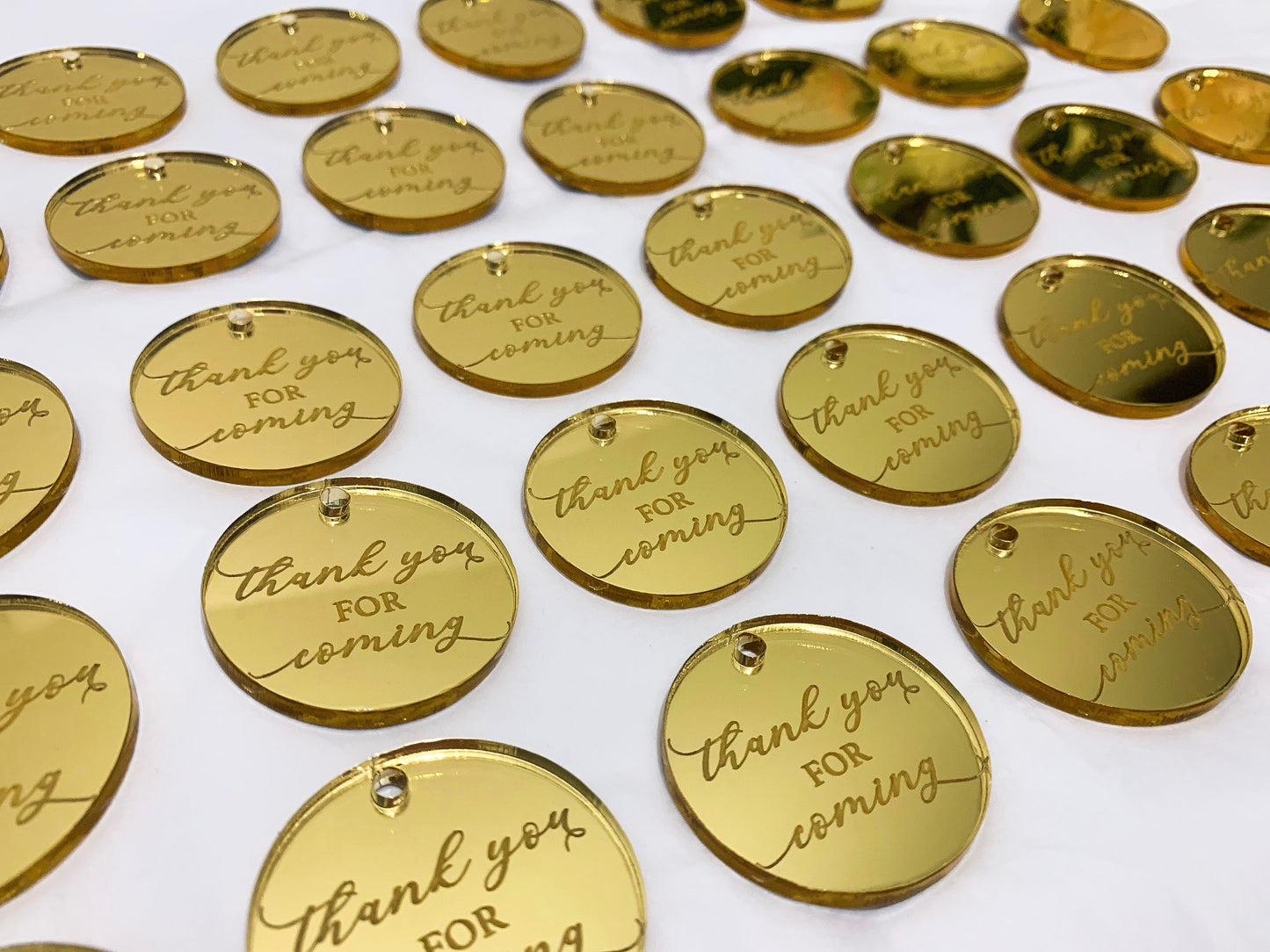 Etched Gift Tag - Round (12 pcs.) 2