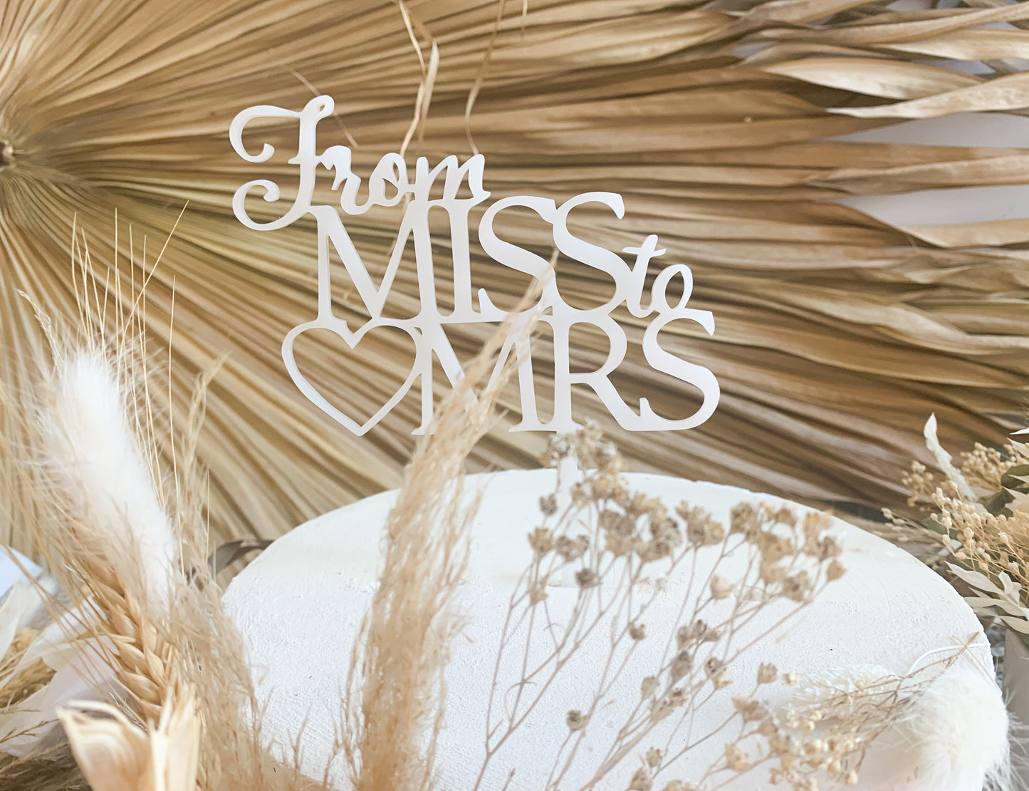 From Miss to Mrs Cake Topper 3