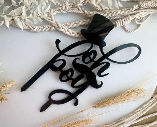 Oh Boy - Cake Topper