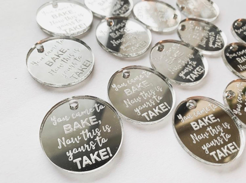 Etched Gift Tag - Round (12 pcs.)
