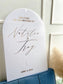 Arch Acrylic Welcome Sign - Wedding Decor two