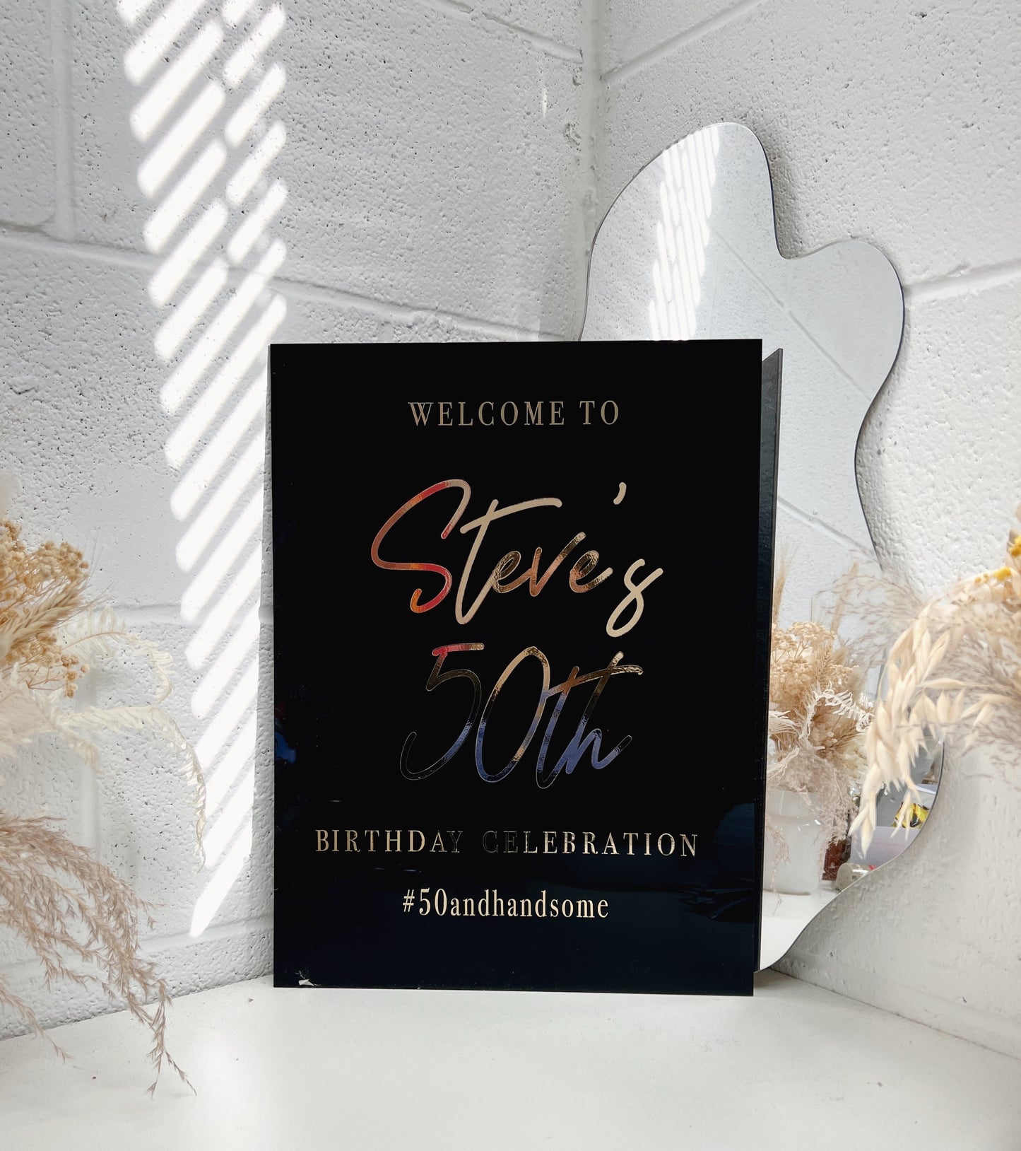 Custom Acrylic Welcome Sign - Birthday | Anniversary 